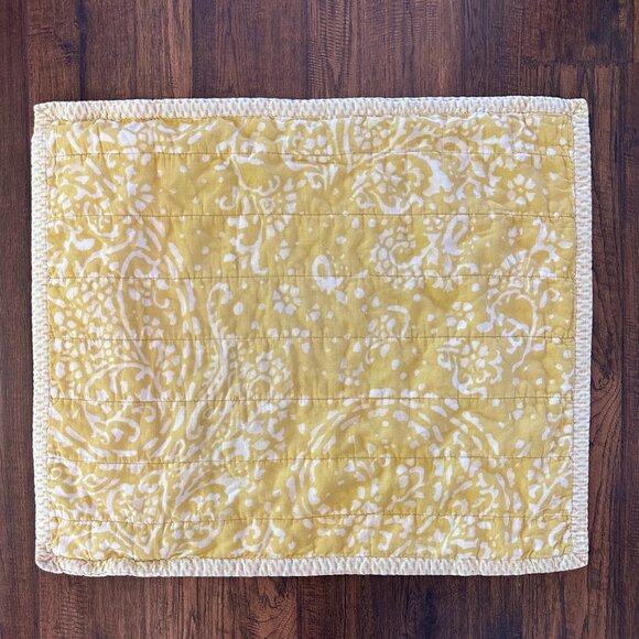 Threshold Citron Paisley Medallion Print Quilted Standard Pillow Sham - Picture 15 of 16